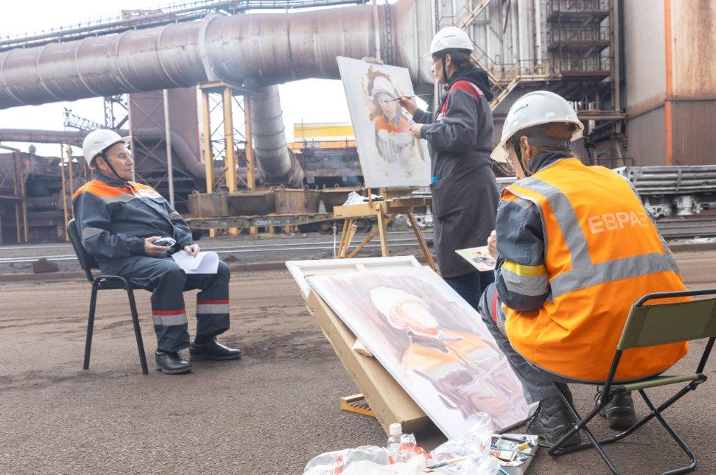 Фото - На ЕВРАЗ НТМК впервые прошла индустриальная биеннале для художников, посвященная 85-летию комбината